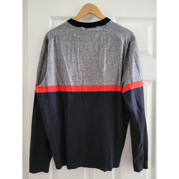 Ted Baker Mens Red Black Striped Sweater size XL Apres Ski designer Preppy - Picture 4 of 8